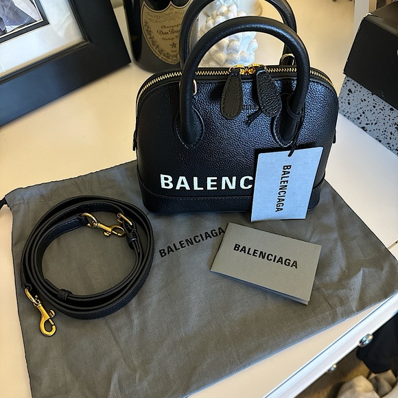 Balenciaga Black VILLE XXS Handbag - Picture 1 of 10